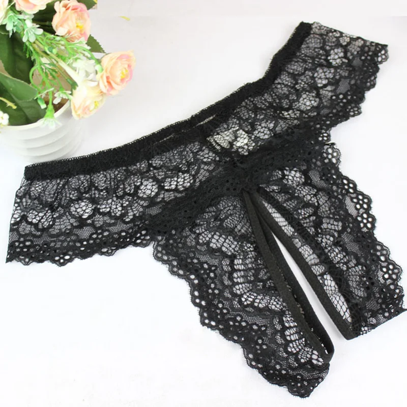 

Женское Эротическое нижнее белье, женские сексуальные кружевные прозрачные трусики, стринги с открытой промежностью, сексуальное нижнее б...