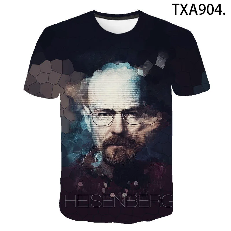 

New Cartoon Breaking Bad 3D T shirt Men Women Children Casual Streetwear Boy Girl Kids Printed T-shirts Fashion Cool Tops Tee