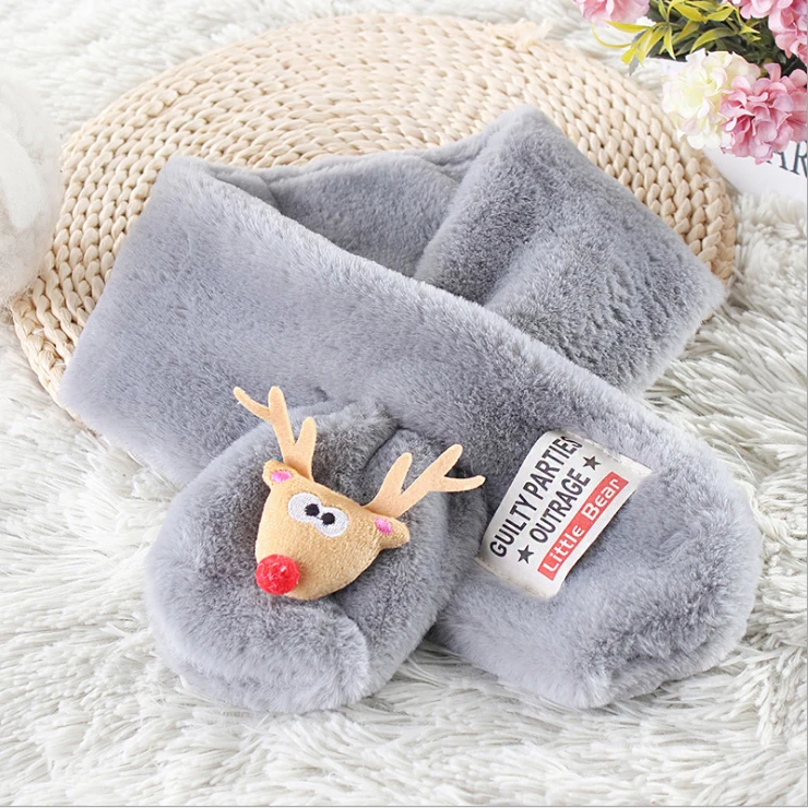 Шарф детский из искусственного меха на зиму теплый мягкий | Детская одежда и