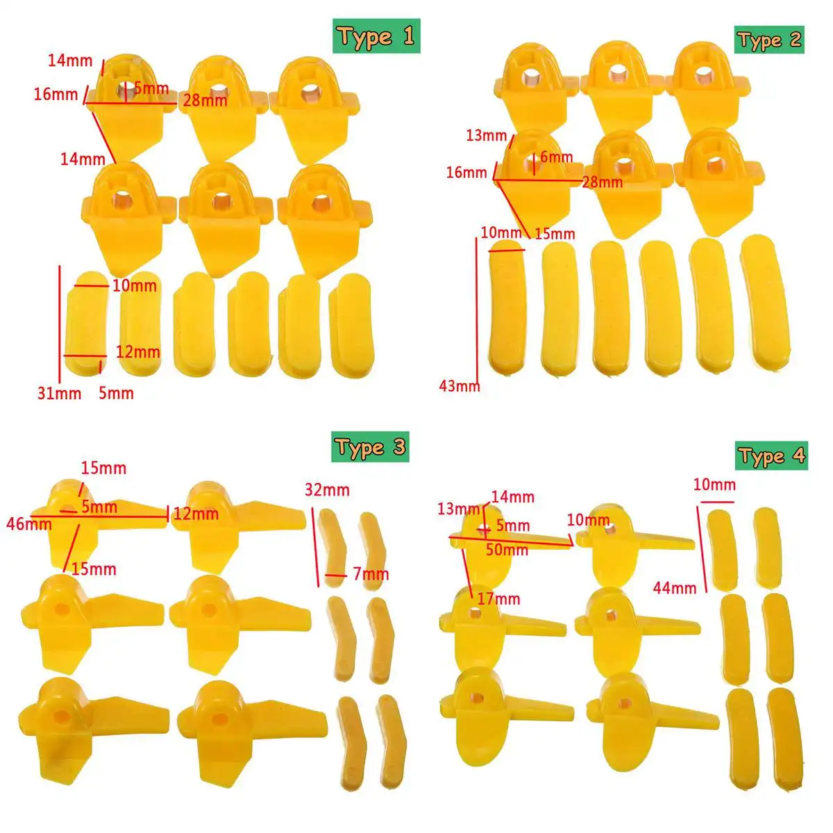 12 шт./компл. нейлоновое крепление для шин аксессуары машины вставки на голову