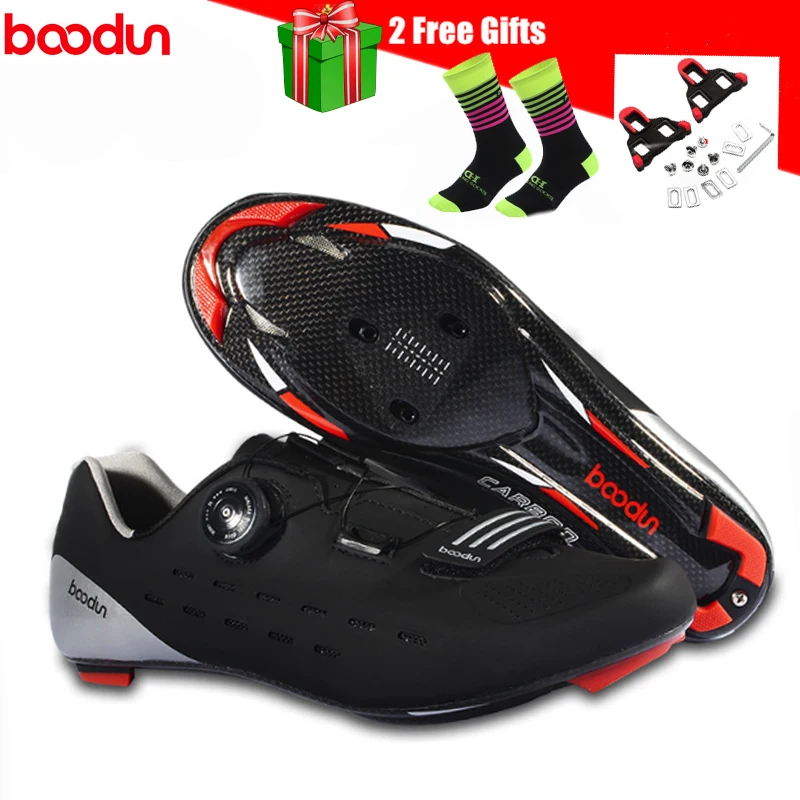 

BOODUN carbon fiber cycling shoes 2021 new colorful black outdoor men sneakers professional cycling enthusiast road bike shoes
