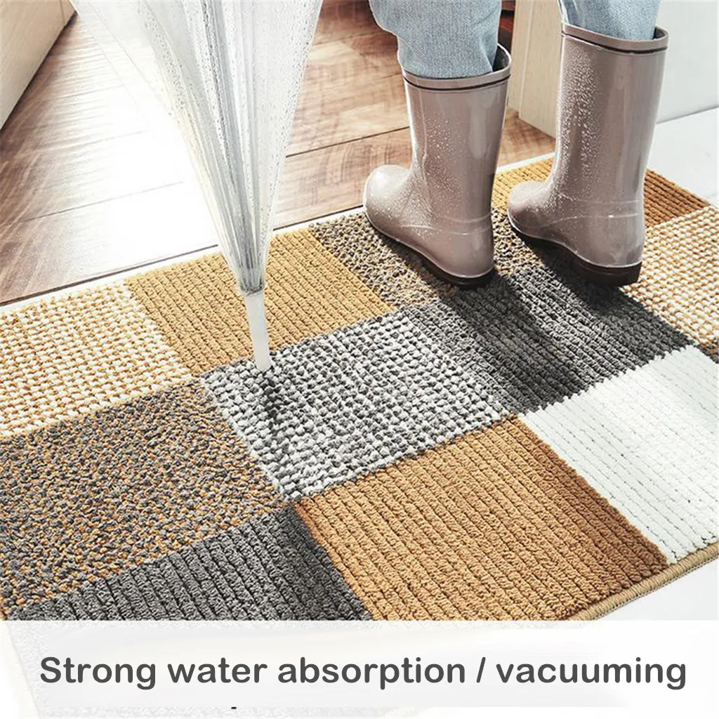 Толстый флокирующий домашний Коврик износостойкий напольный для ванной зоны
