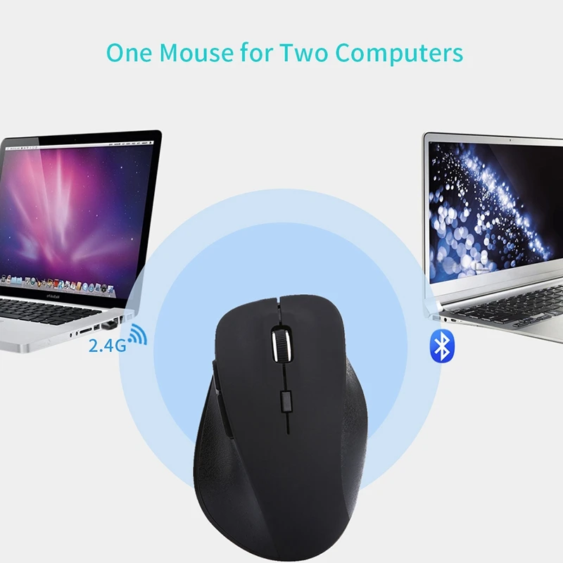 Bluetooth 4 0 и 2 4G Двухрежимная Беспроводная игровая мышь для ПК Mac ноутбука планшета