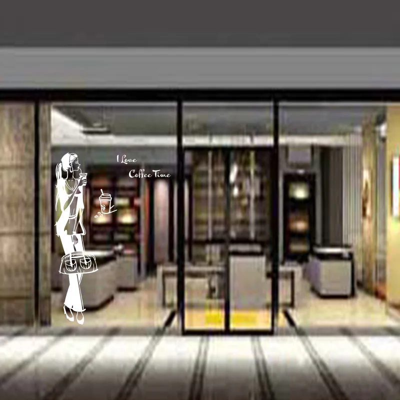 Виниловая скульптурная настенная наклейка художественная роспись молочный чай