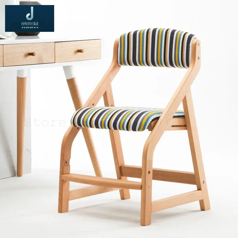 Детский стул для обучения может поднять студентов настоящий деревянный JiaoZi стол