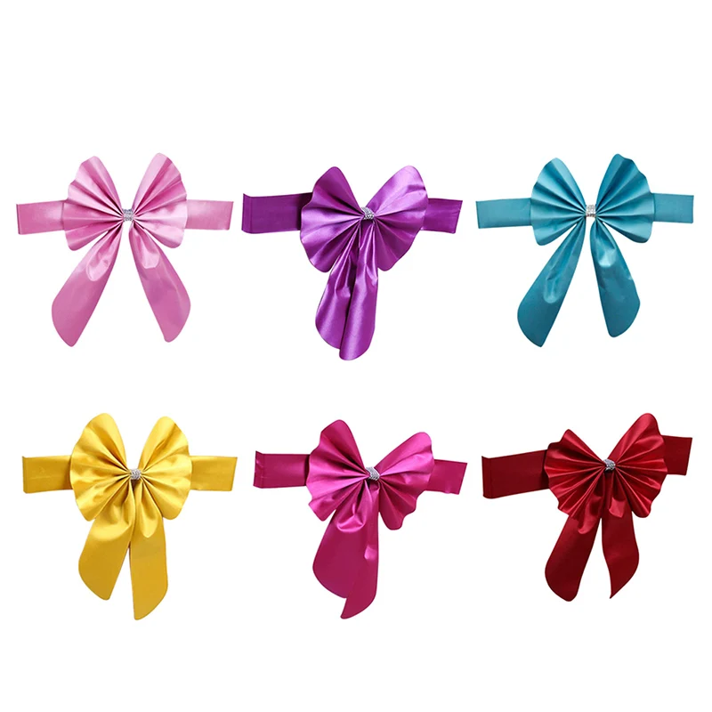 Ленточный галстук бабочка для спинки стула свадебное украшение|Украшения своими