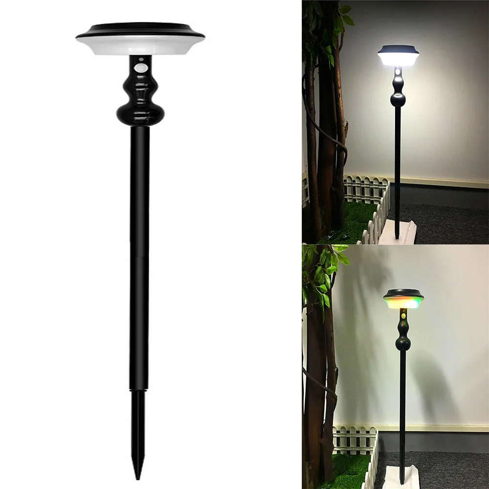 

LED Solar Garden Light Outdoor PIR Motion Sensor Wall Lamp 4 Modes Colorful Changing Waterproof IP65 For Decorative Patio Yard