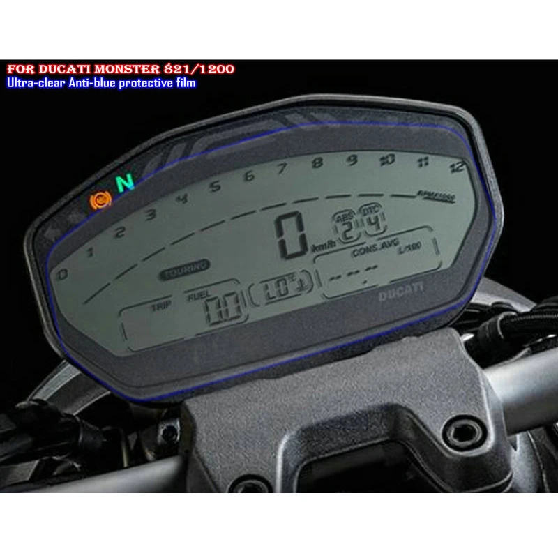 Для DUCATI MONSTER 797 821 1200 Защитная пленка для экрана мотоцикла приборной панели |