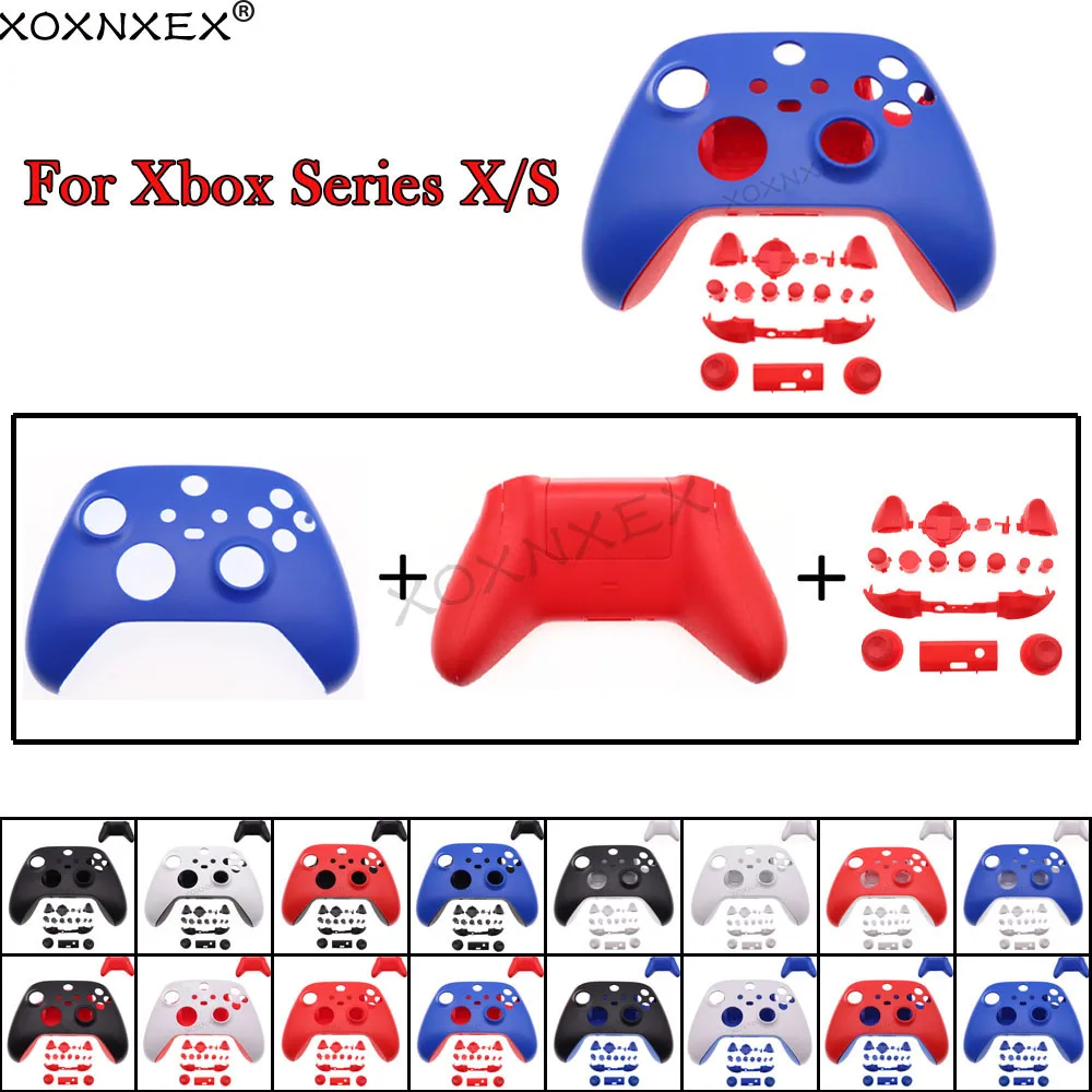 

XOXNXEX 1 Set For Xbox Series X S Controller Protective Cover Shell. Front After the shell Case and Full set Buttons