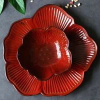 european and american customers creative special shaped plate salad bowl fruit home dish decoration steak