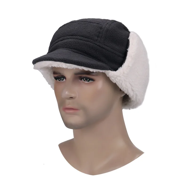 

Men Women Outdoor Cycling Hiking Warm Fleece Cap Earmuff Autumn Winter Fishing Skiing Hunt Windproof Thick Thermal Lamb Wool Hat