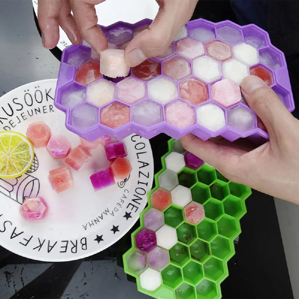Сотовая 37 кубов силиконовая форма льда кубик лотка для приготовления