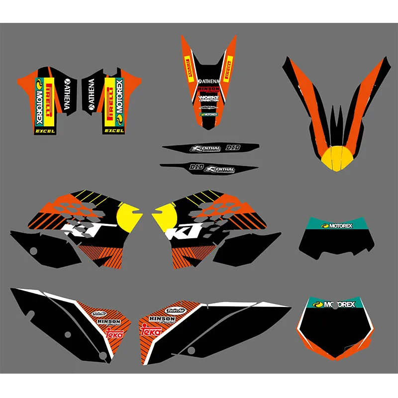 Наклейки графические для мотоцикла KTM Motor Bike EXC 2008 2009 2010 2011|Детали и аксессуары