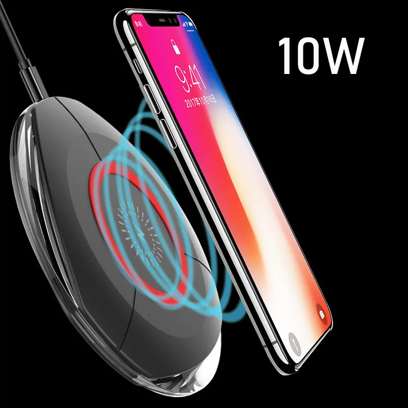 Беспроводное зарядное устройство для телефона iphone 11 pro xs max xr 8 plus 10 Вт Быстрая