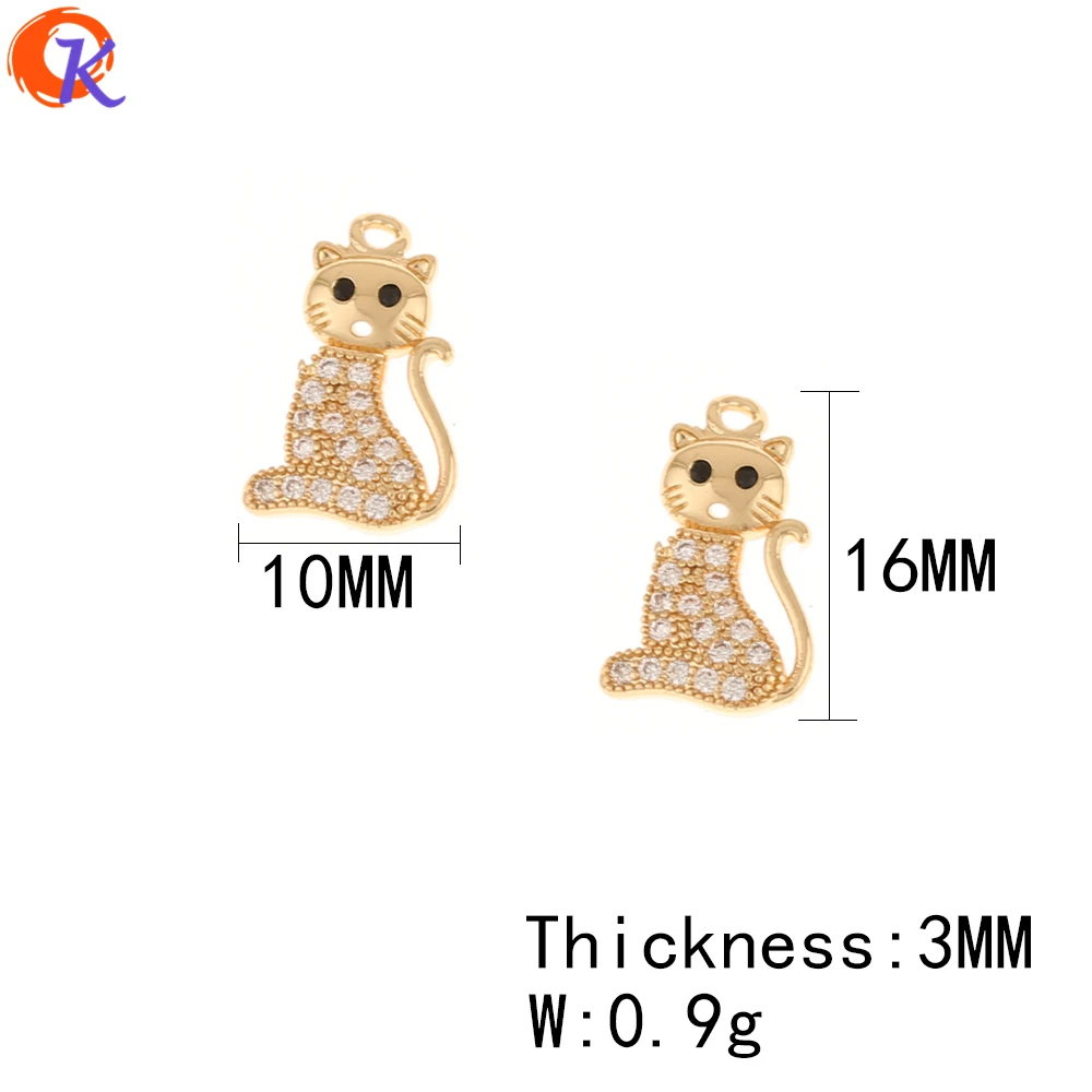 

Cordial Design 50Pcs Rhinestone Pendant/Jewelry Accessories/Hand Made/Animal Shape/Earrings Findings/DIY Making/CZ Charms