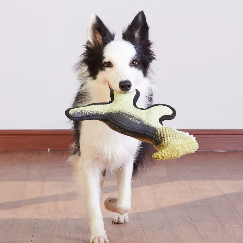 

Natural Latex Pet Dog Squeak Toys Dinosaur Doll Style Dogs Interactive Toy For Puppy Large Dogs Pets Chew Teeth Cleaning Toy