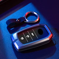 remote key case for toyota scion corolla rav4 camry avlon 3 button smart key case cover fob holder chains ring bag accessories