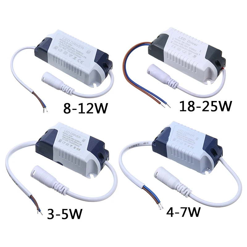 

LED 300mA Driver 85-265V Light Transformer Constant Current Power Supply Adapter for Led Lamps Strip 3W-25W