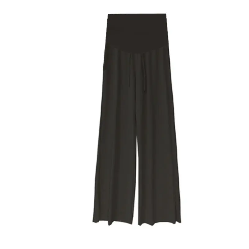 

2020 Spring fashion pregnant women's Tencel Cool Summer pants high waist straight harlan trousers slacks wide-legged formal pant