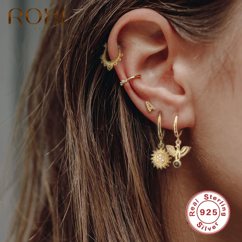 Женские серьги гвоздики в виде голубей из серебра 925 пробы|Серьги-гвоздики| |