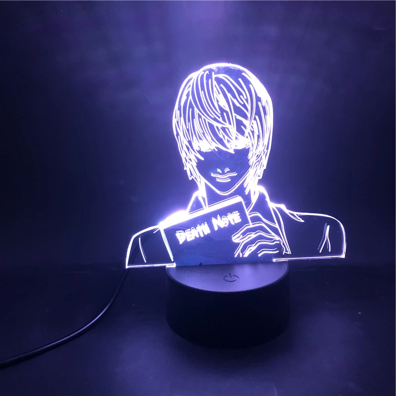 Японская светодиодная 3d-ламсветильник тетрадь смерти фигурка Ягами