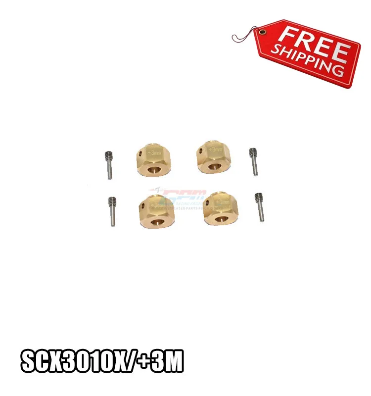 Медная Шестигранная муфта Расширенная + адаптер 3 мм для Axial AXI03007 SCX10 III Jeep
