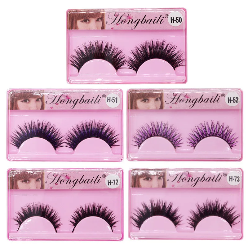 1 пара длинных густых ресниц 100% не тестируется на животных 3D ресницы ручной