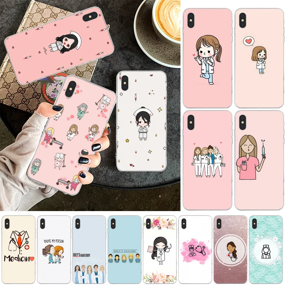 Reayou с героями мультфильмов принтом медсестры Мягкий силиконовый чехол для