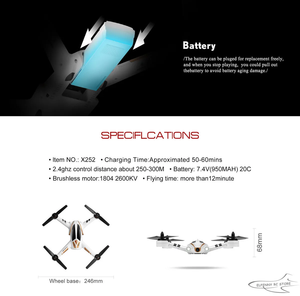 XK X252 5,8G в режиме реального времени FPV RC Квадрокоптер с широкоугольной hd-камерой 720P и бесщеточным Мотором 3D 6G режим RTF ZLRC