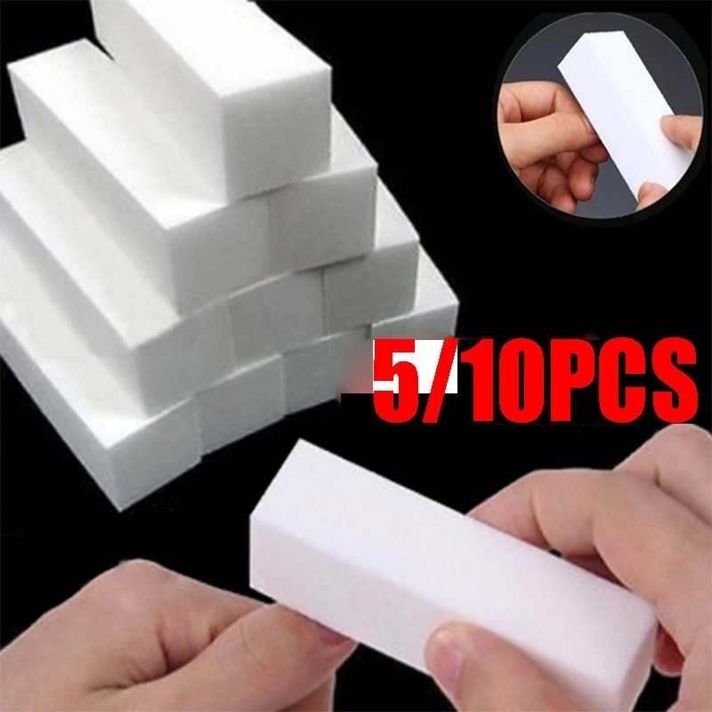 5/10 шт. Буфер Полировка песок Шлифовальные Файлы Блок маникюрные белый для Неил