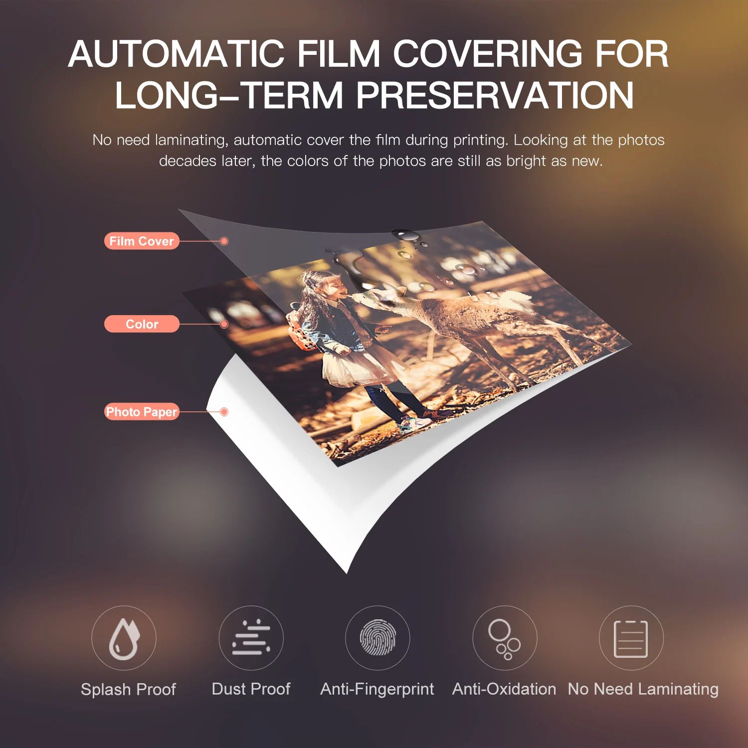 Мини Карманный фотопринтер полноцветный Термопринтер для сублимации 300