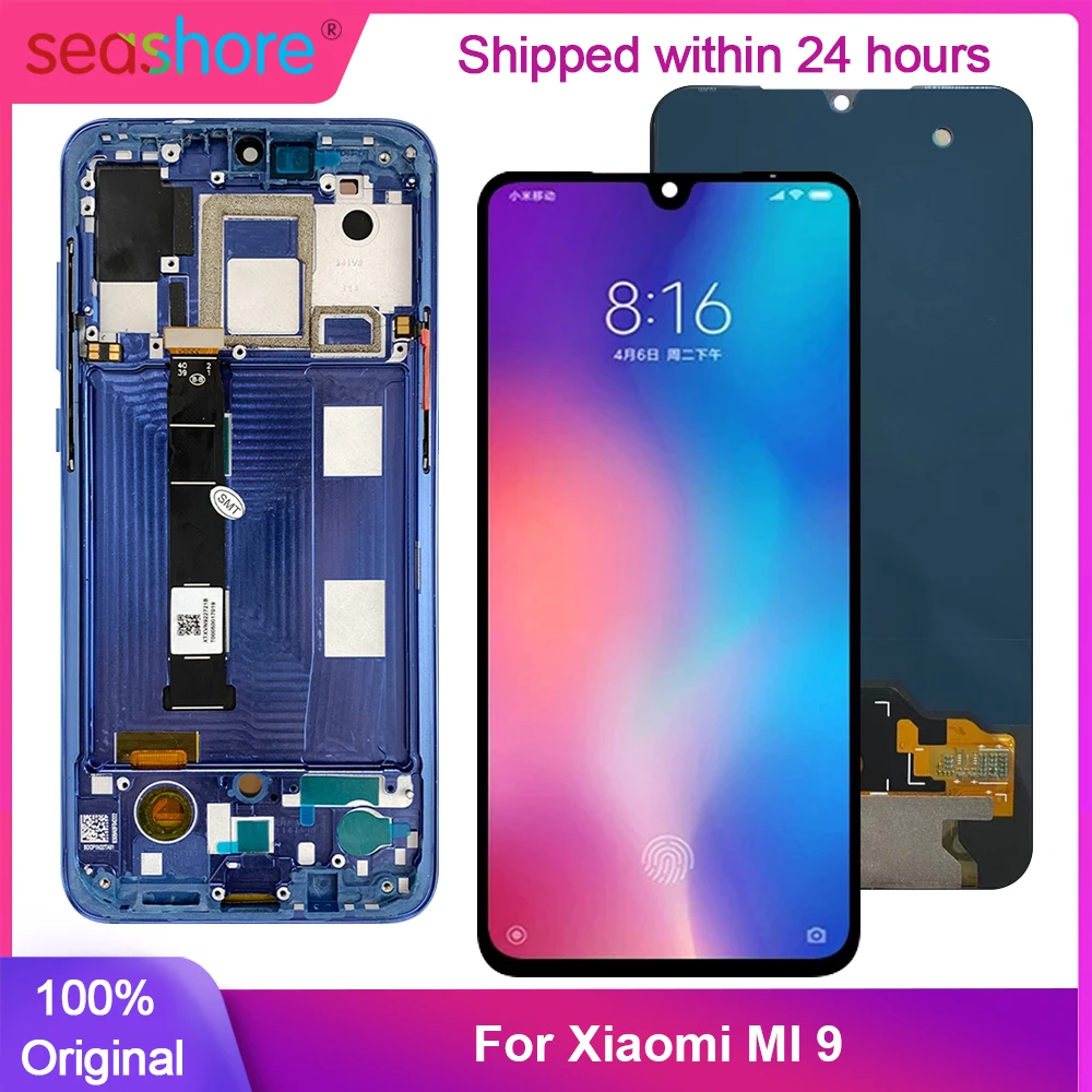 

Оригинальный дисплей для Xiaomi Mi 9, дисплей, сенсорный экран для Xiaomi 9, ЖК-дисплей, дигитайзер, запасные части, snadrгон 855 M1902F1A