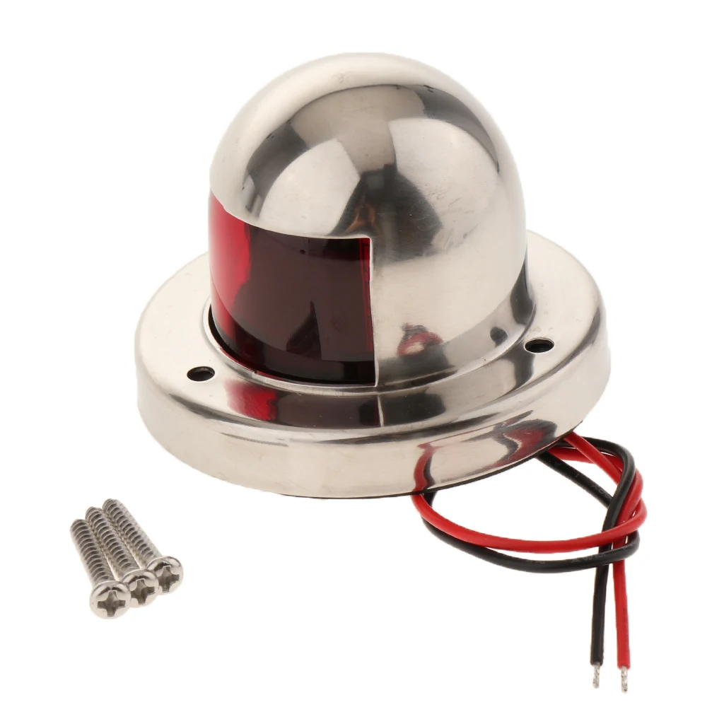 Красный и зеленый светодиодный навигационный сигнальный фонарь 12В для морской