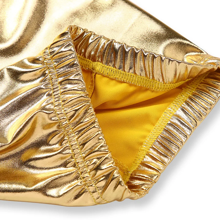 Леггинсы для девочек 2 9 лет золотистые леггинсы из лайкры эластичные