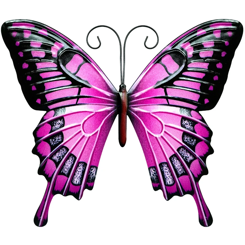 

Металлическая бабочка Настенный декор красивые винтажные скульптуры орнамент для дома Патио Сад