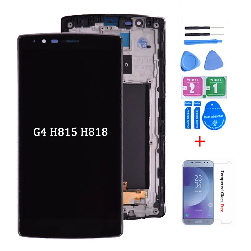 Оригинальный ЖК дисплей для LG G4 H810 H811 H815 дигитайзер сенсорного экрана с рамкой