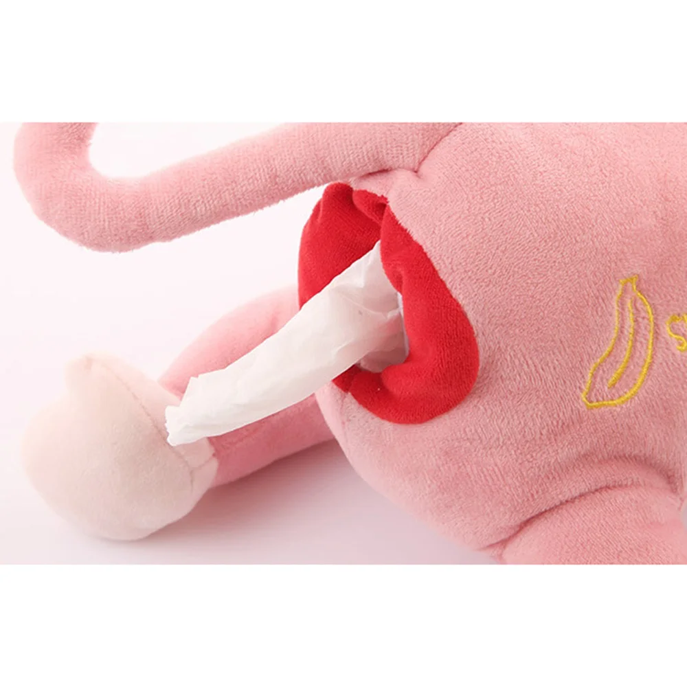 

Cartoon Tissue Box Baby Cute Toy Plush Animal Monkey Car Stroller Hanging Paper Napkin Box Cover Holder Paper Organizer