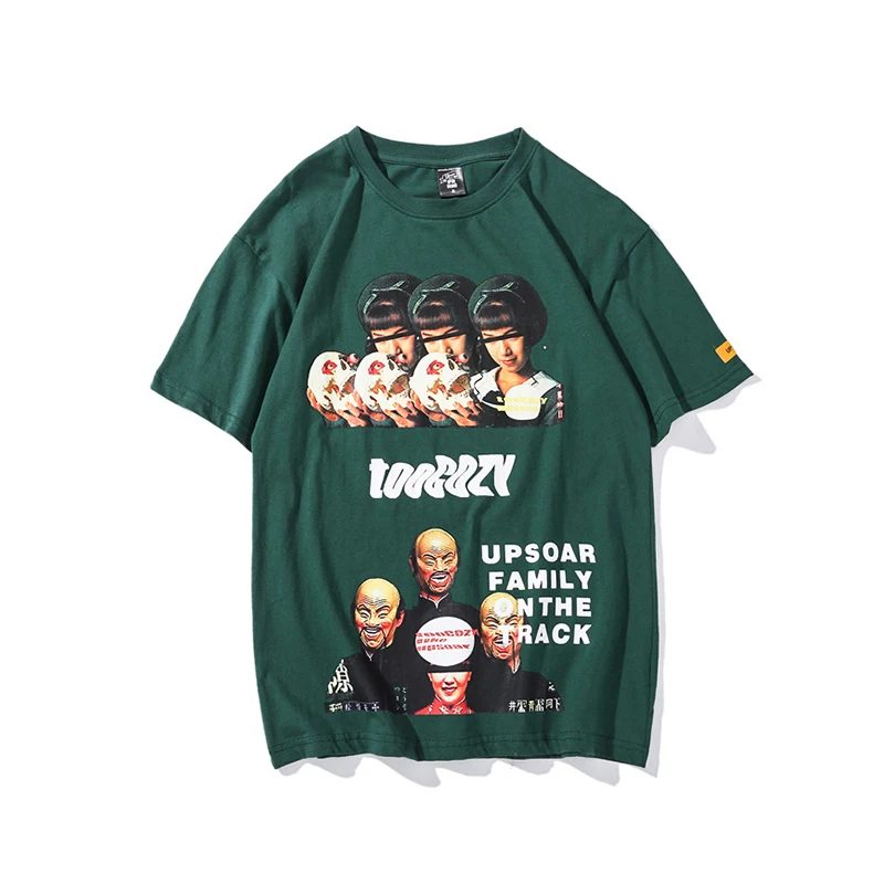 

Японская уличная хип-хоп пара с коротким рукавом Harajuku BF, оригинальная популярная футболка с логотипом в Гонконге для мужчин и женщин, свобод...