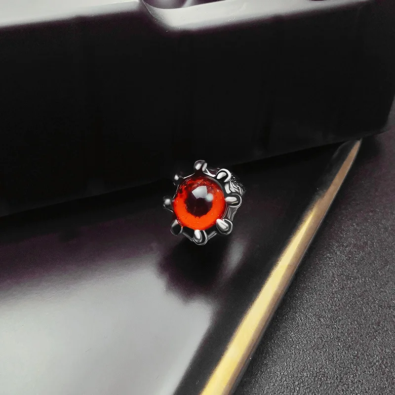 

Dragon Claw Evil Eye Ring Devil Eyeball Snake Animal Male Ring Crystal Opening Ring Men's and Women's Jewelry Halloween Gift