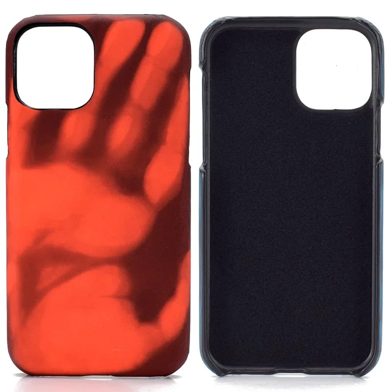 100pcs/lot DHL Cover Innovative Heat Temperature-Sensitive Color Thermal Sensor Phone Case for iPhone11Pro max XR XS Max |