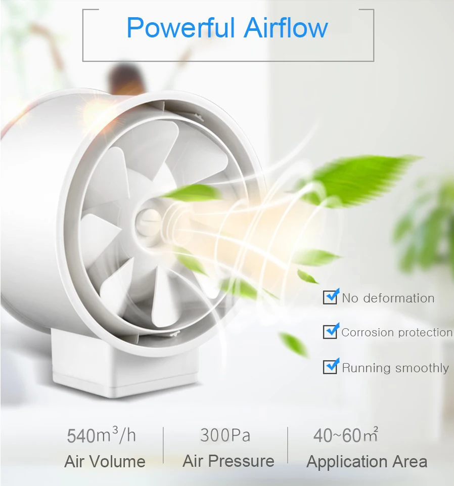

220V 6 inch Silent Wall Extractor Exhaust Duct Ventilation Fan Air Blower Window Ventilator Vent Kitchen Bathrooms Bedroom Home
