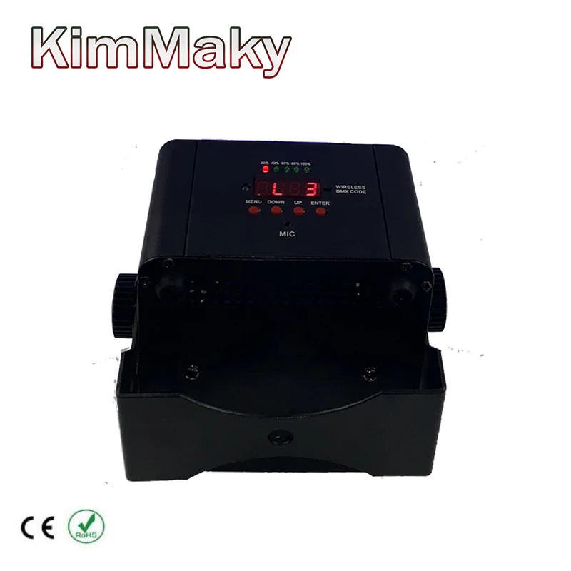 1 шт./коробка 4x18 Вт RGBWA + UV 6в1 светодиодный сценический светильник led подсветка