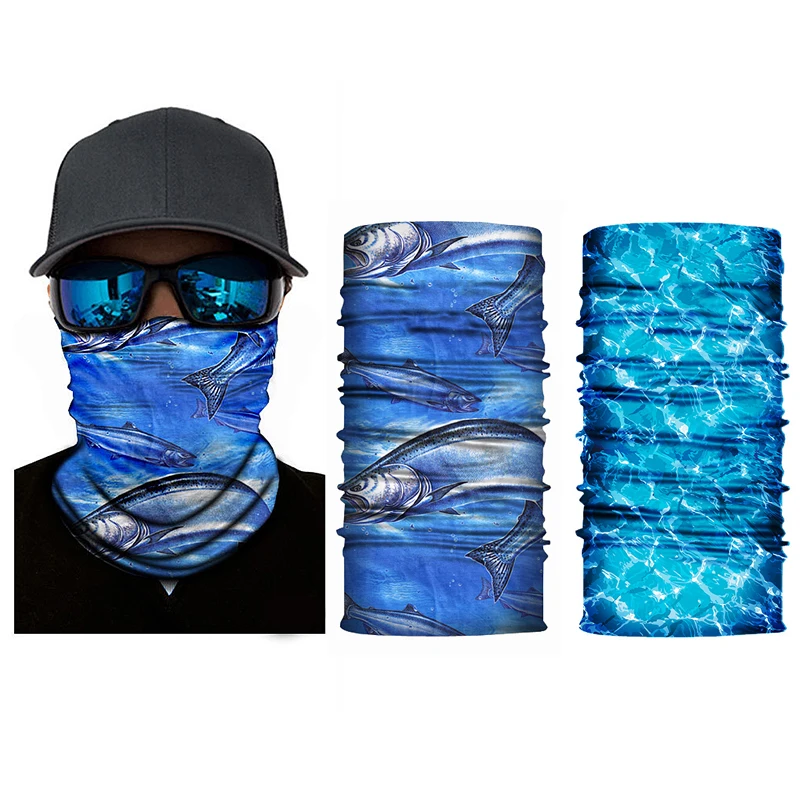 Magic Headscarf Multi-function Mask Ocean Series Outdoor Riding Sunscreen Sports Bib Seamless Headband Face Towel |