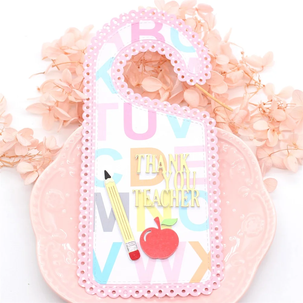 ZFPARTY спасибо дверные вешалки для учителей металлические штампы трафареты сделай