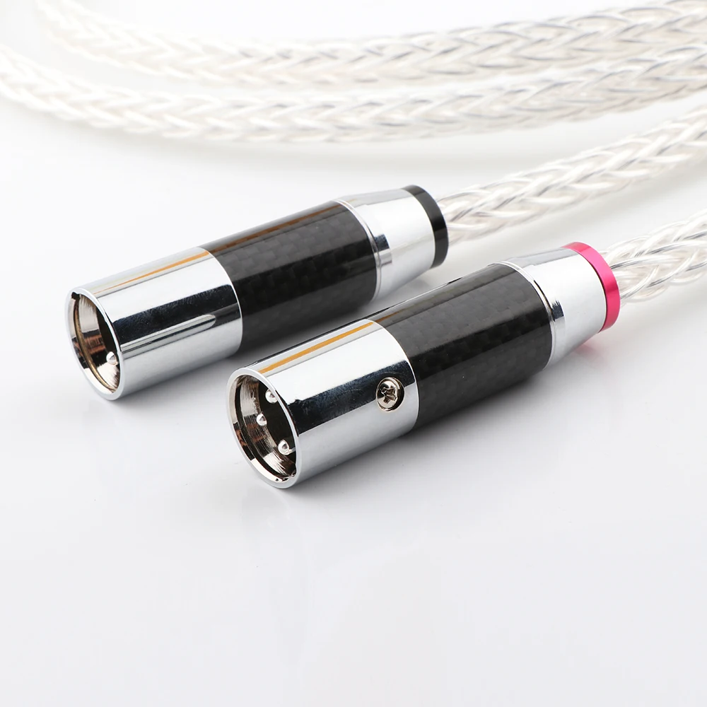 Пара 8AG OCC посеребренный аудиокабель XLR балансировочный кабель RCA штекер к