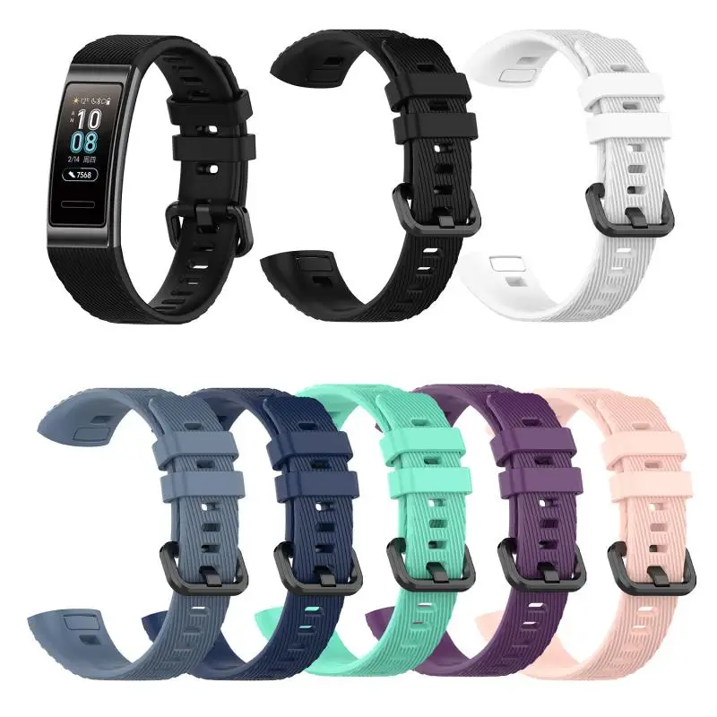 

For Huawei For Huawei Band 3 Pro Strap Silicone Bracelet Watch Band Replacement Wrist Strap For Huawei 3 Pro Watch Accessories