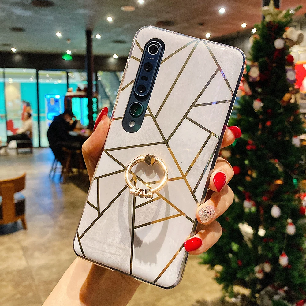 Чехол LOVECOM с гальваническим покрытием и мраморным рисунком для Xiaomi Mi 11T Pro Redmi Note 11