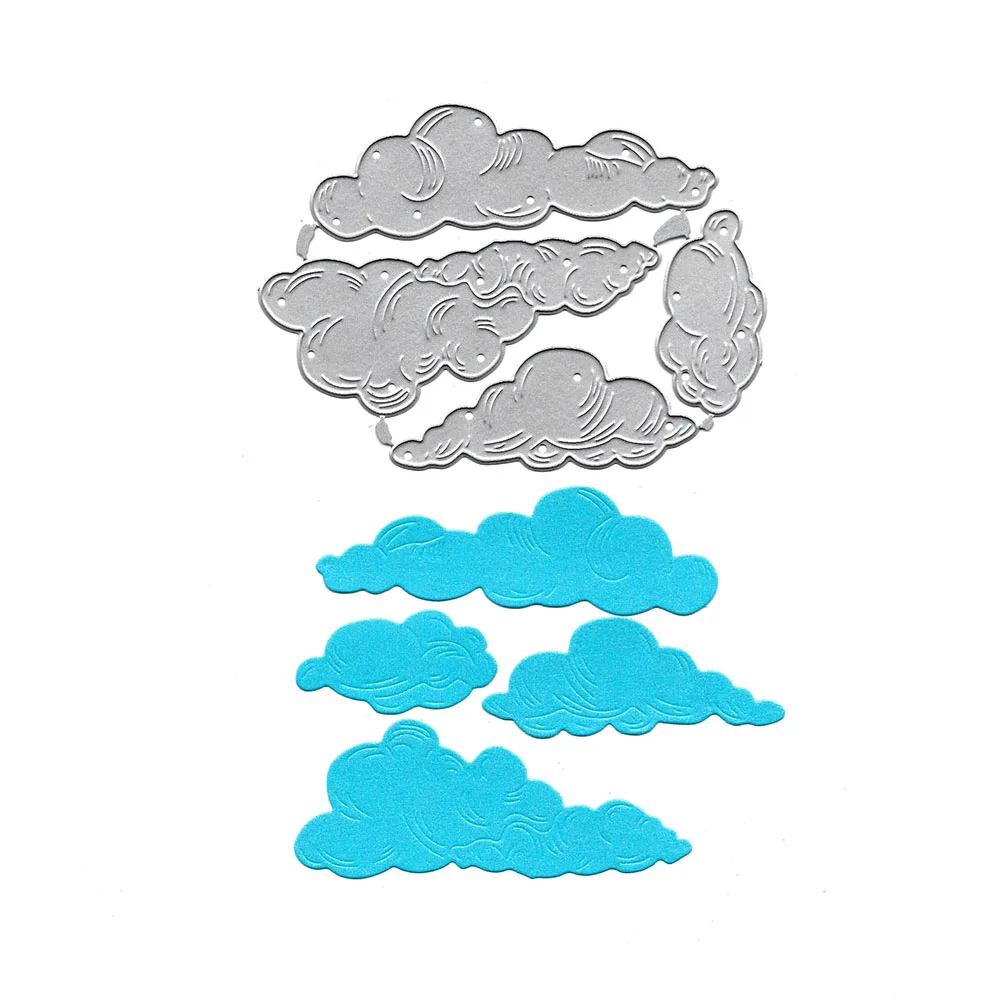 Облака металлический Трафаретный вырубной штамп Скрапбукинг папки для тиснения