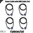 Кабель DMX512 с коннектором NAC3FCANAC3FCB и 3-контактным разъемом XLR, 4 шт.