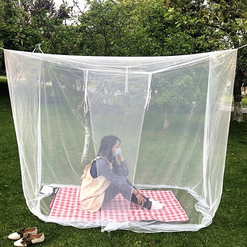 

Portable Mosquito Account Outdoor Camping Convenient To Carry Single Door White Mosquito Account Outside Insect Tent
